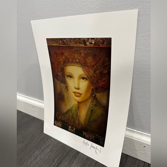 Csaba Markus 8x10 print of painting with authenticity letter - new + never used - Picture 3 of 6
